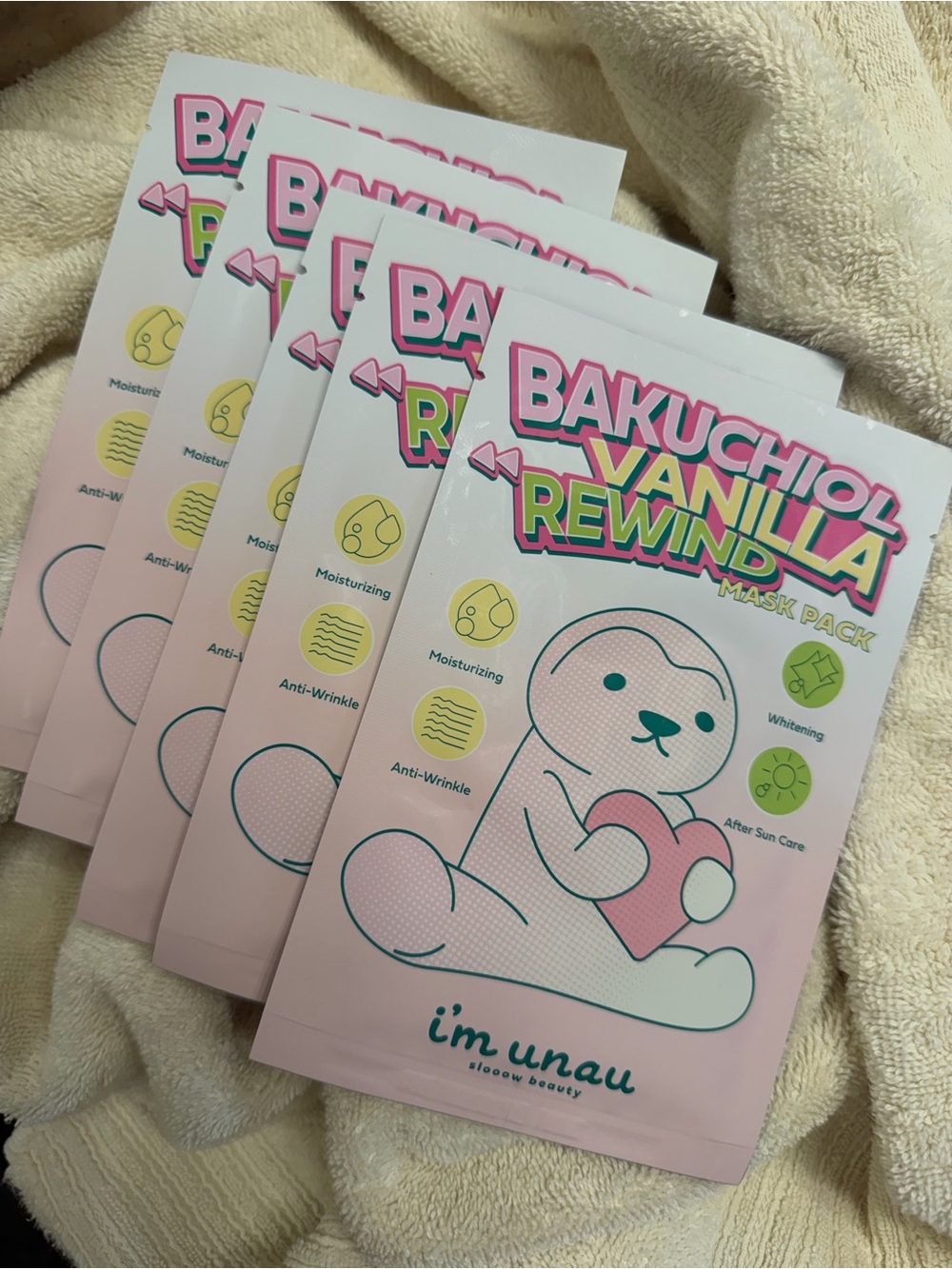 Bakuchiol Vanilla Rewind Face Mask Pack - 5